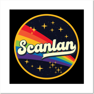 Scanlan // Rainbow In Space Vintage Style Posters and Art